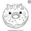 Cute Critter Donut Coloring Pages