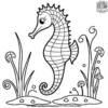 Cute Seahorse Coloring Pages