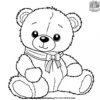 Cute Teddy Bears Coloring Pages