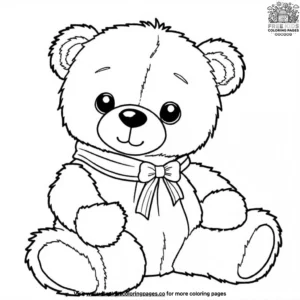 Cute Teddy Bears Coloring Pages