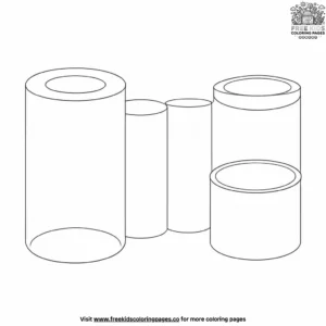 Cylinders Coloring Pages