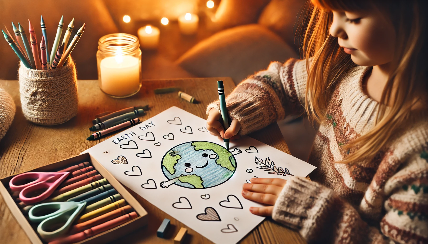 DALL·E 2024-10-28 18.57.57 - A high-definition cozy scene featuring a child coloring an Earth Day-themed coloring page, showing only the child’s hands and side angle as they hold DALL·E 2024 10 28 18 57 57 A high definition cozy scene featuring a child coloring an Earth Day themed coloring page, showing only the child’s hands and side angle as they hold