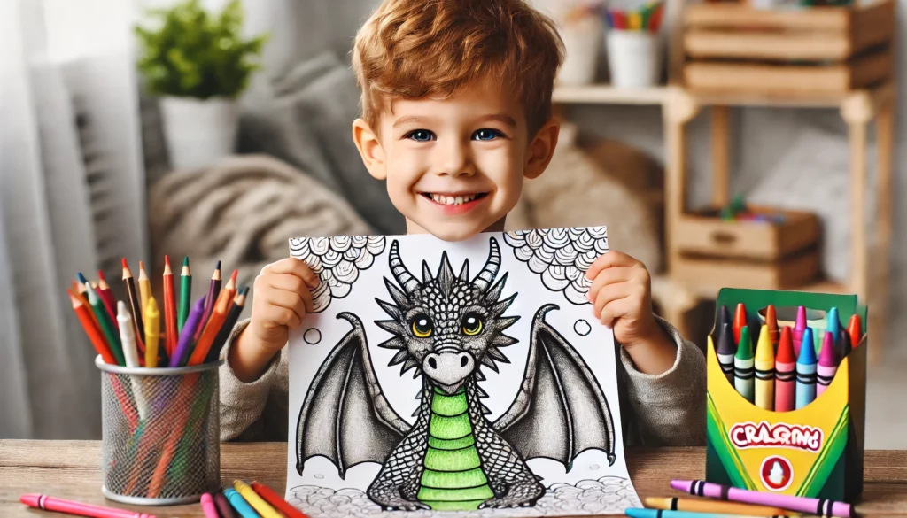 Dragon coloring pages 12