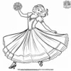 Dancing Beauty Coloring Pages