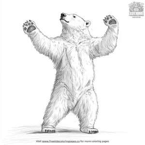 Dancing Polar Bear Coloring Pages