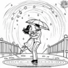 Dancing in the Rain Coloring Pages