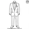 Dapper Groom Outfit Coloring Pages