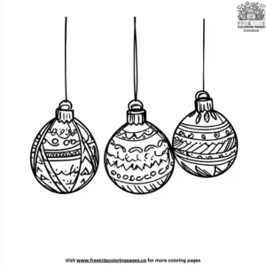 December Ornaments Coloring Pages