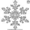 December Snowflakes Coloring Pages