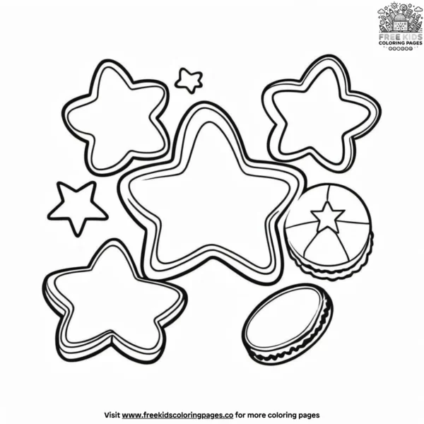 Decorate your own cookie coloring pages