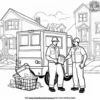 Dedicated Sanitation Worker Coloring Pages