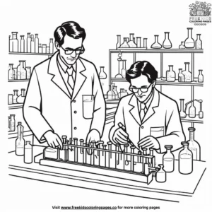 Dedicated Scientist Coloring Pages