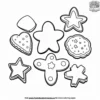 Delicious Cookie Shapes Coloring Pages