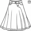 Denim Skirts Coloring Pages