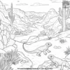 Desert Lizard Coloring Pages