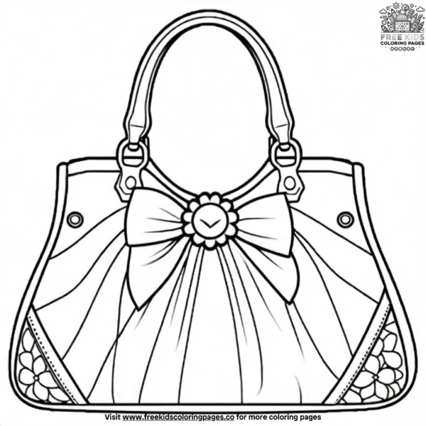 Designer bags coloring pages