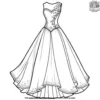 Designer Dresses Coloring Pages