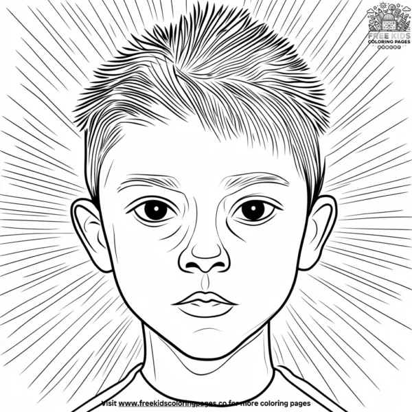 Determined and focused faces coloring pages