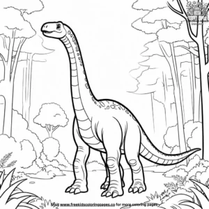 Dino world safari coloring pages