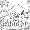 Dinosaur Journey World Coloring Pages