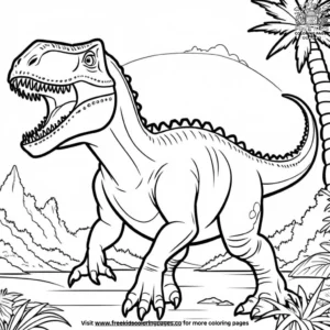 Dinosaur World Coloring Pages