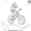 Dirt Bike Jump Coloring Pages