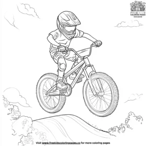 Dirt Bike Jump Coloring Pages