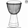 Djembe Coloring Pages