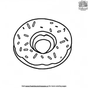 Donut delight coloring pages