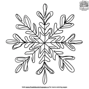 Doodle Snowflake Coloring Pages