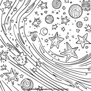 Doodle Universe Coloring Pages