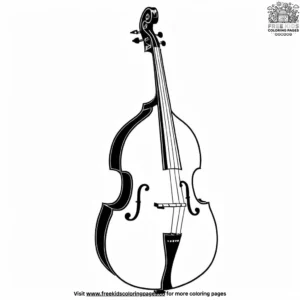 Double Bass Coloring Pages