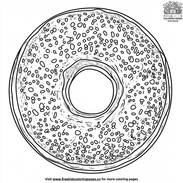 Doughnut doodle fun coloring pages