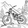 Downhill Mountain Bike Ride Coloring Pages