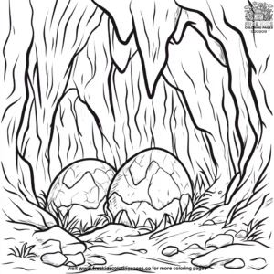 Dragon Egg Hunt Coloring Pages