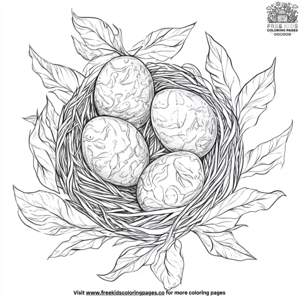 Dragon eggs coloring pages