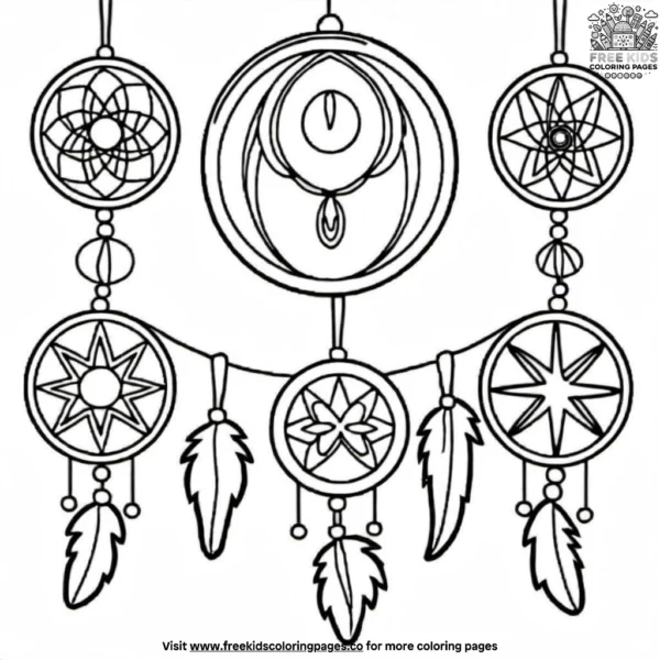 Dreamcatcher coloring pages