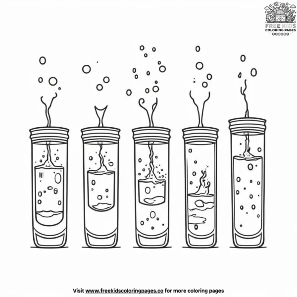 Drinking water reminder coloring pages