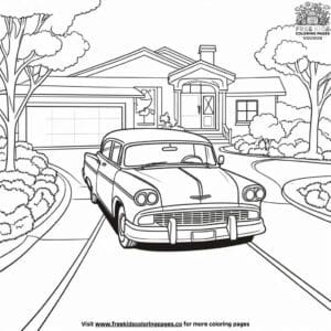 Driveway Danger Zone Coloring Pages