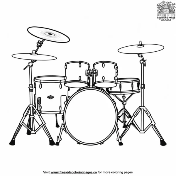 Drum coloring pages