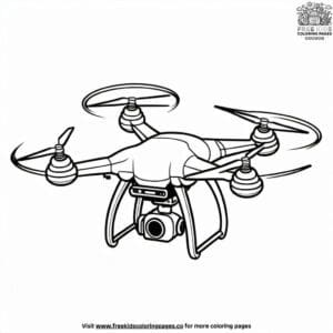 Dynamic Drones Coloring Pages