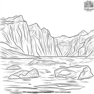 Earth's glaciers coloring pages