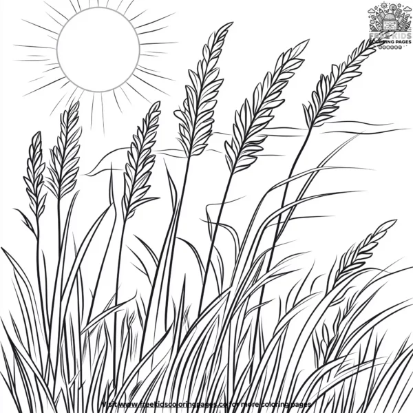 Earth's grasslands coloring pages