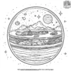 Earth's Layers Coloring Pages