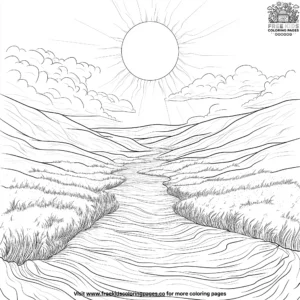 Earth's rivers coloring pages