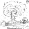 Earth's Tornadoes Coloring Pages