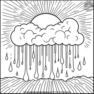 Earth's weather coloring pages