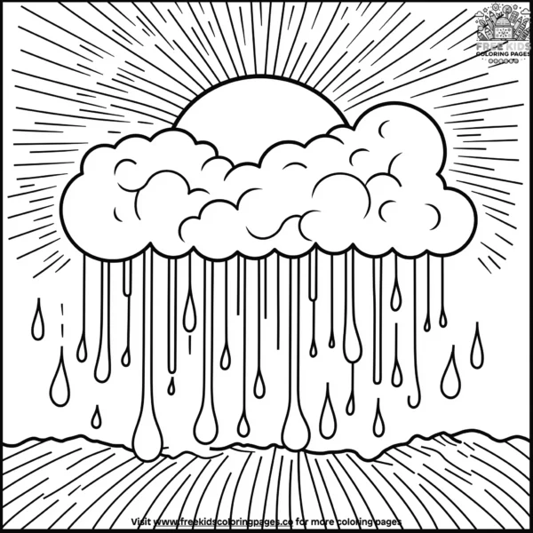 Earth's weather coloring pages