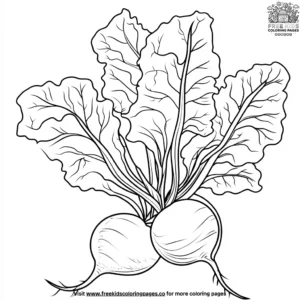 Earthy Beetroot Coloring Pages