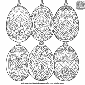 Easter Egg Ornament Coloring Pages